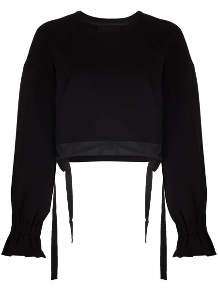 RED Valentino укороченный джемпер с завязками