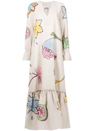 Mira Mikati платье макси с графичным принтом