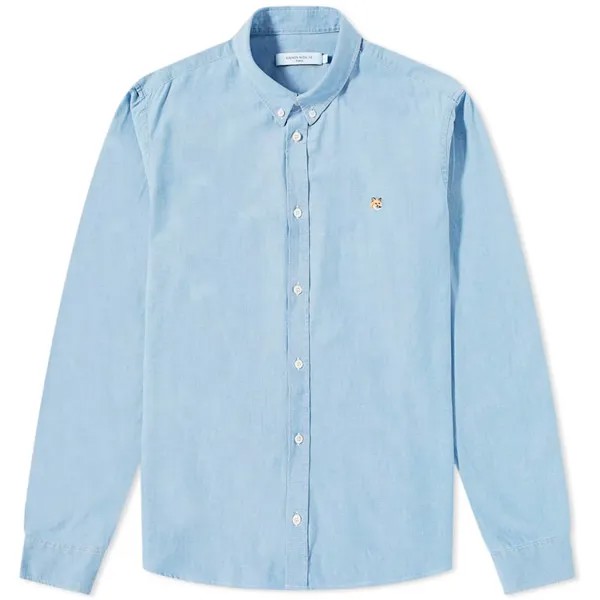 Рубашка Maison Kitsune Fox Head Embroidery Classic Shirt