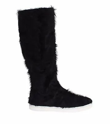 DOLCE - GABBANA Shoes Черные кожаные ботинки Xiangao с мехом ягненка EU36 /US5,5 Рекомендуемая розничная цена 3200 долларов США