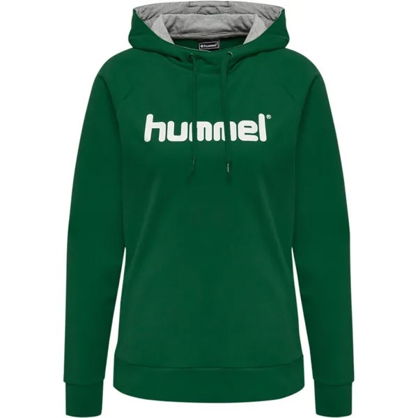Hmlgo Logo Hoodie Женская толстовка для мультиспорта HUMMEL, цвет gruen