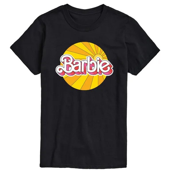 Футболка с логотипом Big & Tall Sunburst Barbie, черный