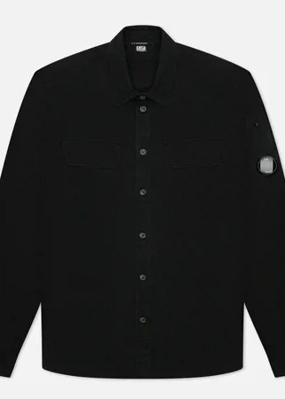 Мужская рубашка C.P. Company Gabardine Utility, цвет чёрный, размер L