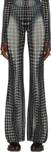 SSENSE Эксклюзивные брюки для отдыха в серых точках Jean Paul Gaultier