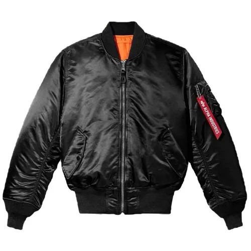 Куртка бомбер Alpha Industries Ma-1 Flight Jacket, black (размер: xxxxl, российский размер: 58)