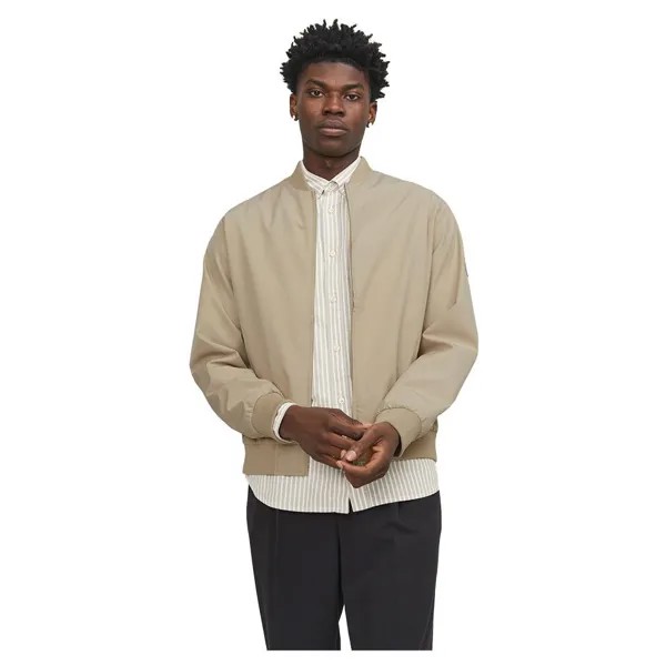 Куртка Jack & Jones Illusion Bomber, бежевый