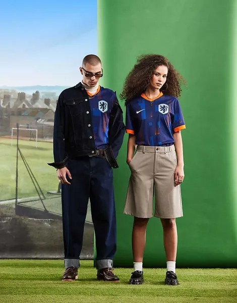 Nike Football – Евро-2024, Нидерланды, стадион на выезде – Синяя футболка из джерси