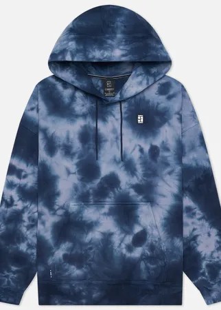 Мужская толстовка Nike Court Fleece Heritage Tie Dye Hoodie, цвет синий, размер XXL