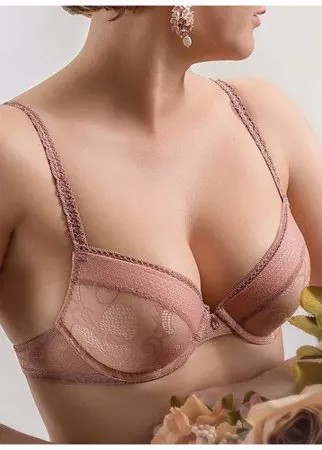 Бюстгальтер Dimanche lingerie Jespe, размер 70C, античная роза