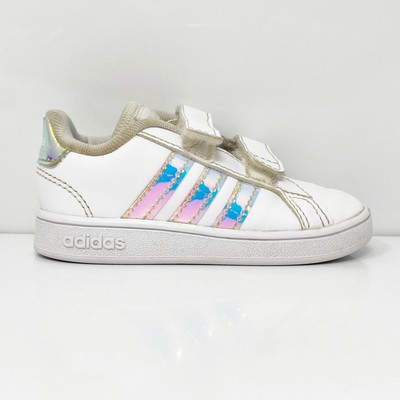 Adidas Girls Grand Court FW1276 Белая повседневная обувь Кроссовки Размер 6K