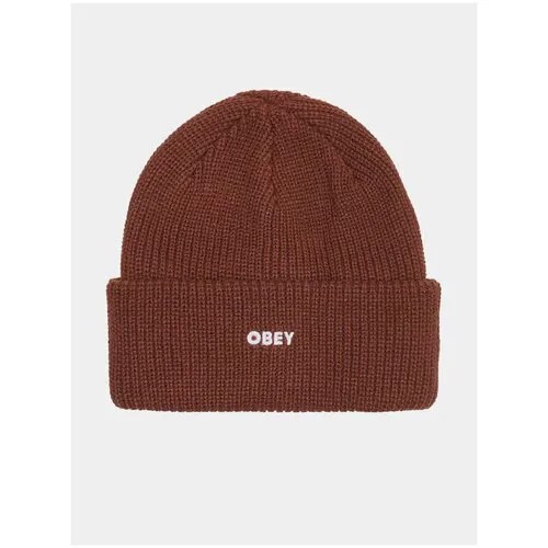 Шапка OBEY, размер one size, коричневый