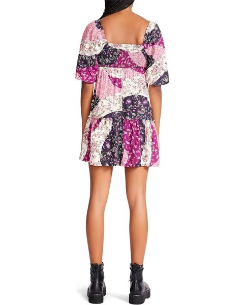 Платье Betsey Johnson Vintage Patchwork Printed Rayon Challis Babydoll, мульти