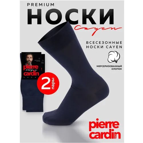 Носки Pierre Cardin, 2 пары, размер 4 (43 - 44), синий