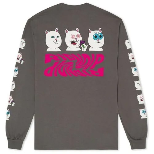 Мужской лонгслив Ripndip Shroom Diet коричневый, Размер XL
