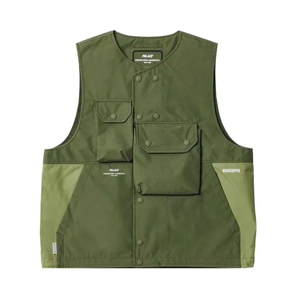 Жилет Palace x Engineered Garments GORE-TEX Infinium, цвет Оливковый