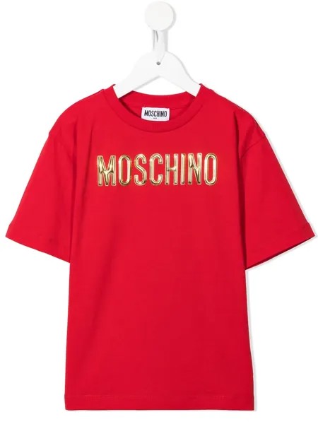 Moschino Kids футболка с логотипом