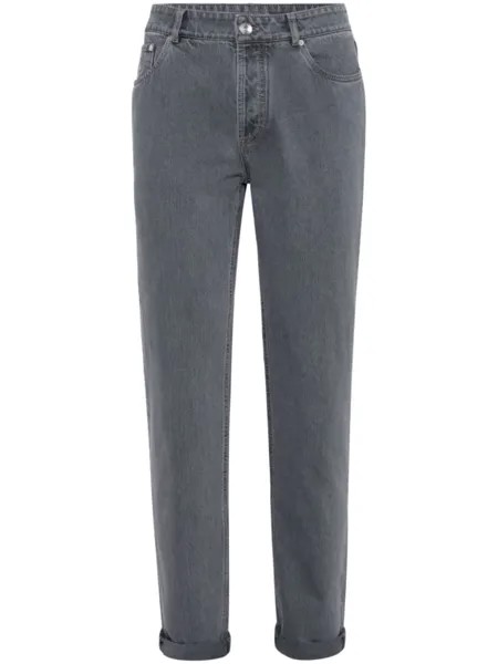Brunello Cucinelli зауженные джинсы, синий