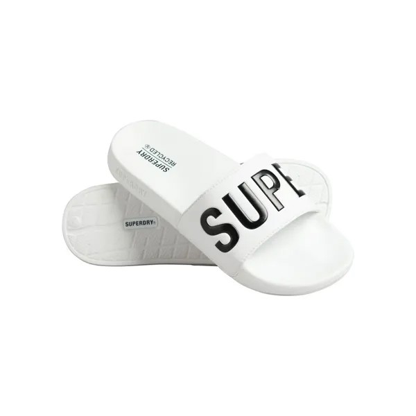 Шлепанцы Superdry Code Core Vegan Pool, белый