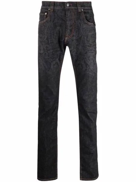 ETRO джинсы прямого кроя с принтом пейсли