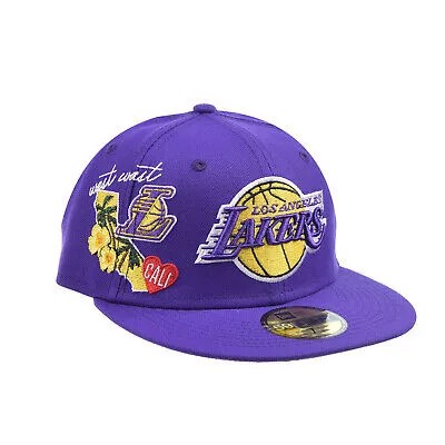 New Era Los Angeles Lakers City Cluster Кепка 59Fifty Фиолетово-желто-мульти