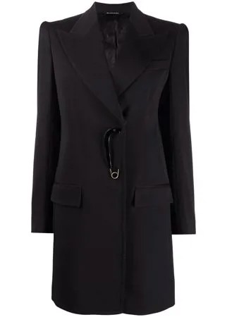 Givenchy пальто с декором в форме булавки