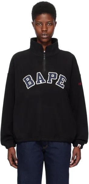 Черный свитшот на молнии Bape