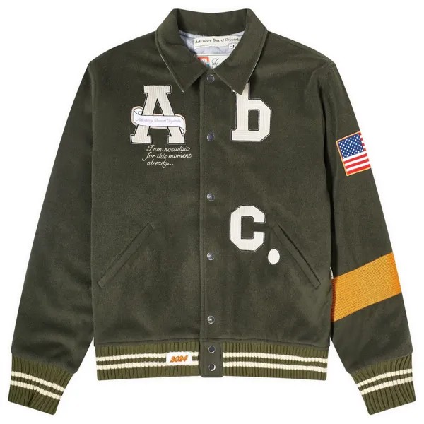 Куртка бомбер Advisory Board Crystals Wool Blanket Varsity, коричневый