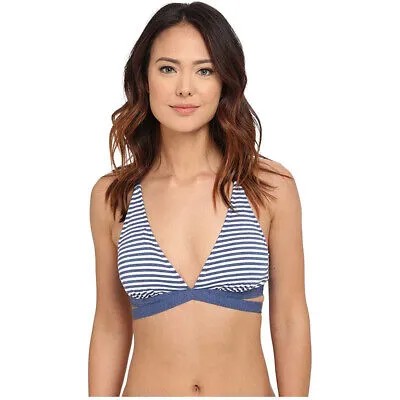 Женский бюстгальтер Splendid Malibu Stripe Rem Soft Halter D-Cup, темно-синий, LG