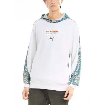 Мужская белая повседневная верхняя одежда Puma Rbr Aop Pullover Hoodie 763121-03