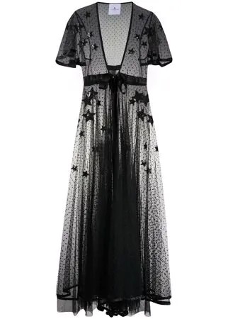 Annamode прозрачное платье с вышивкой