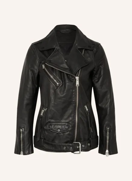 Кожаная куртка билли Allsaints, черный