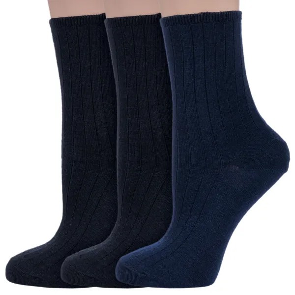 Комплект носков женских Dr Feet 3-15DF9 разноцветных 23