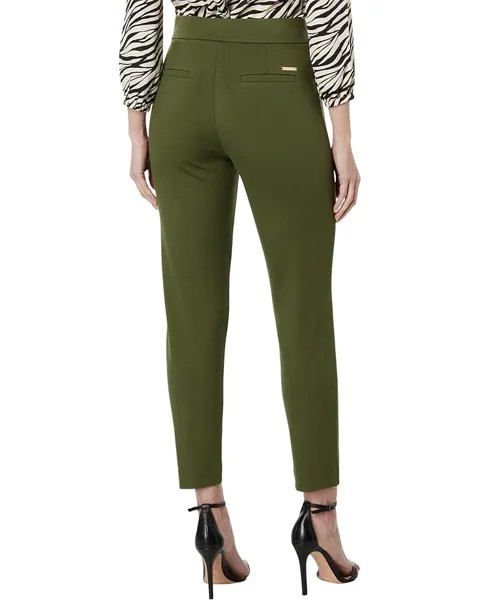 Брюки Michael Kors Zip Pocket Pull-On Trousers, цвет Jade