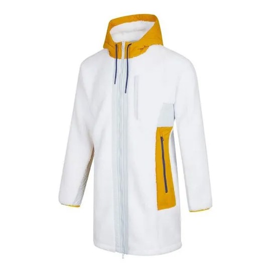 Куртка Adidas stitiching hooded coat 'White Yellow' H39286, белый