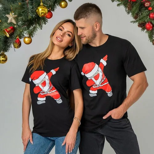 Футболка Happyfox унисекс, размер 48, черный