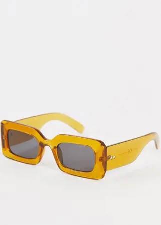Прямоугольные солнцезащитные очки цвета хаки & Other Stories-Зеленый цвет