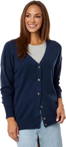 Свитер V-Neck Relaxed Cardigan Madewell, цвет Heather Indigo