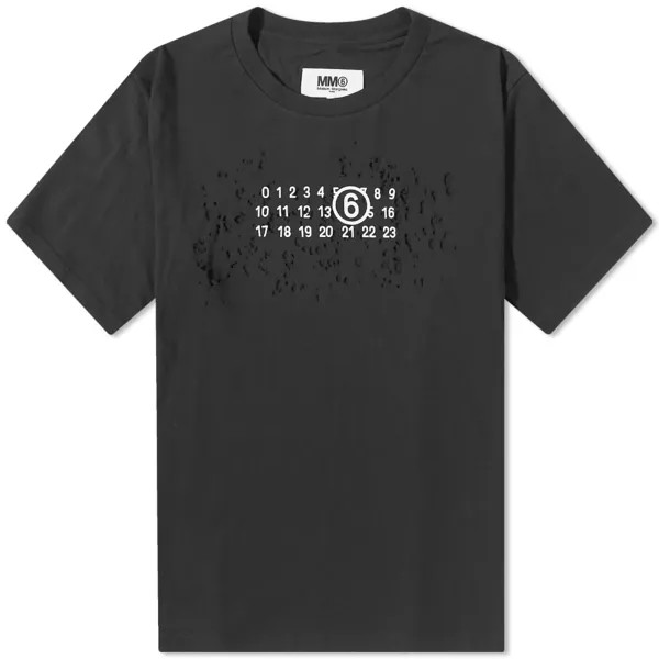 Футболка MM6 Maison Margiela Destroyed Logo Tee