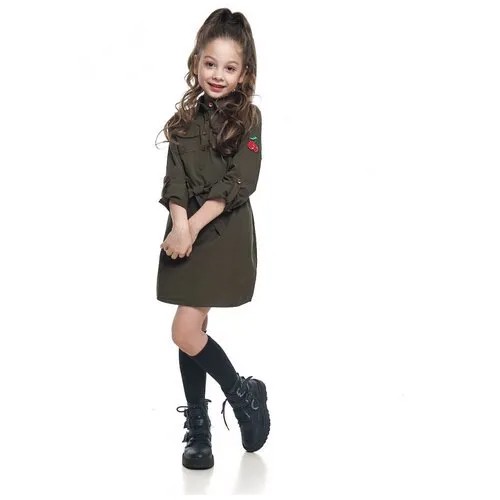 Платье Mini Maxi, модель 4858, цвет хаки, размер 110