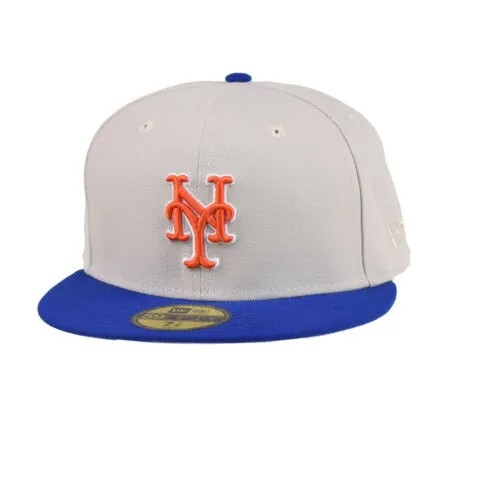 Мужская приталенная шляпа New Era New York Mets World Class 59Fifty бежево-оранжевая