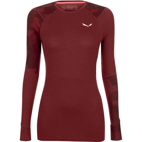 Женская куртка Cristallo Warm AMR с длинным рукавом Salewa, красный