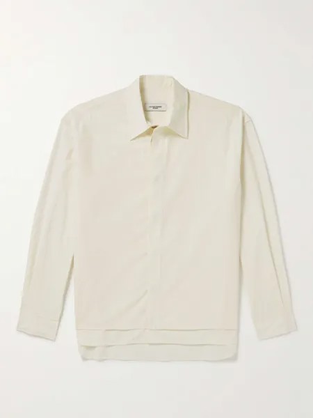 Многослойная рубашка из хлопка и поплина LE 17 SEPTEMBRE, кремовый