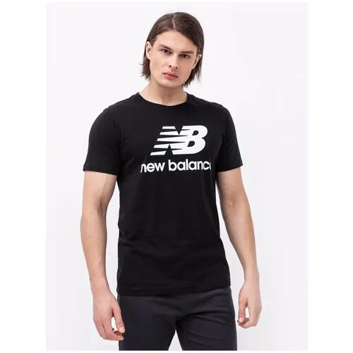 Одежда спортивная New Balance Essentials Stacked Logo T-Shirt MT01575-BK L
