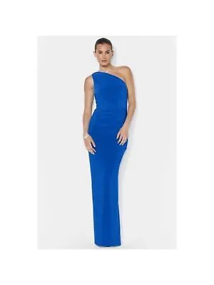 RALPH LAUREN Женское синее длинное вечернее облегающее платье без рукавов 14