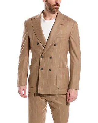 Мужской костюм Brunello Cucinelli из 2 предметов из смеси шерсти, шелка и кашемира 50