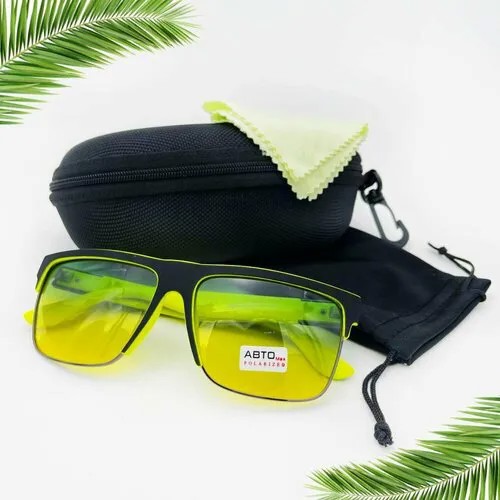 Солнцезащитные очки Polarized, желтый, зеленый