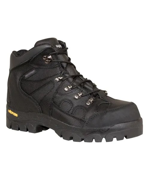 Мужские утепленные водонепроницаемые черные кожаные рабочие ботинки EnduraMax RefrigiWear