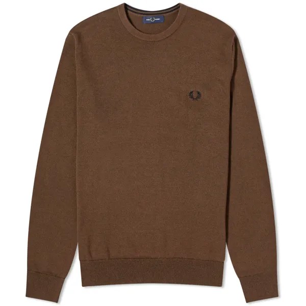 Джемпер Fred Perry Crew Neck, коричневый