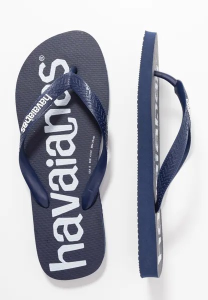 Шлепанцы HAVAIANAS FLIP FLOP TOP LOGOMANIA Havaianas, темно-синий