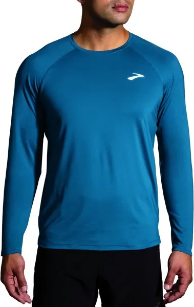 Футболка Brooks Atmosphere Long Sleeve Tee 2.0, цвет Dark Ocean